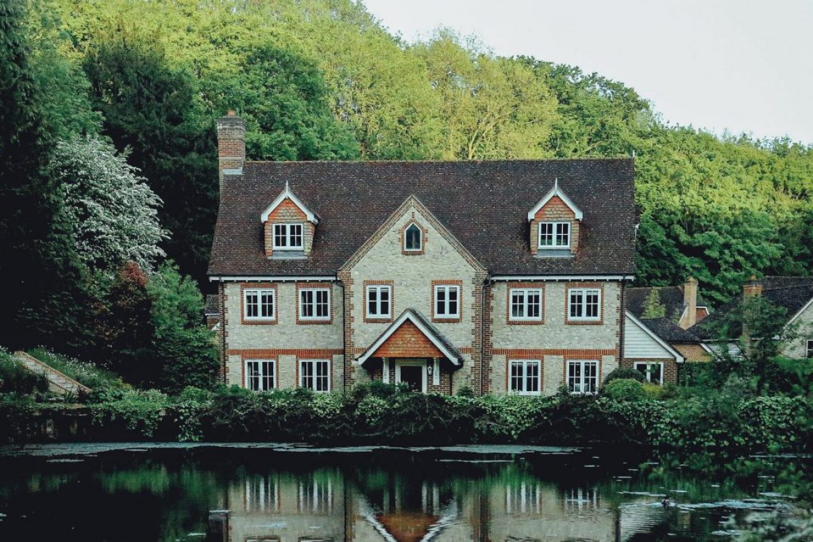 house on lake